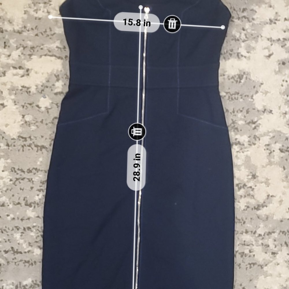 Cynthia Steffe Blue Zipup Dress || sz Small || EUC - Picture 14 of 14